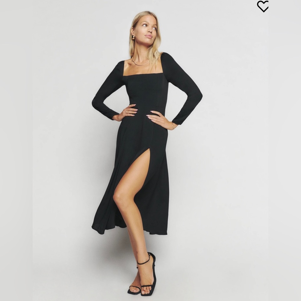 Sigmund Dress - Black - Size 12 NWT -Reformation